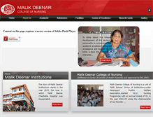 Tablet Screenshot of malikdeenarnursing.com